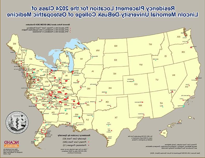 2024 Placement map